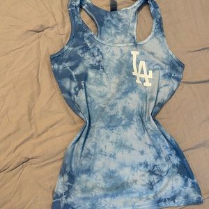 LA Dodgers Tie Dye Tank Top